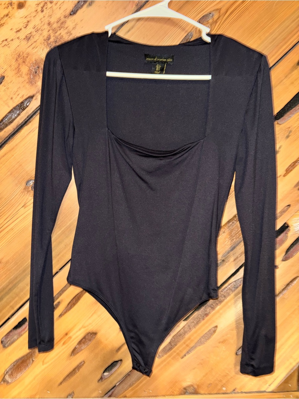 House of Harlow 1960 Black Long Sleeve Bodysuit